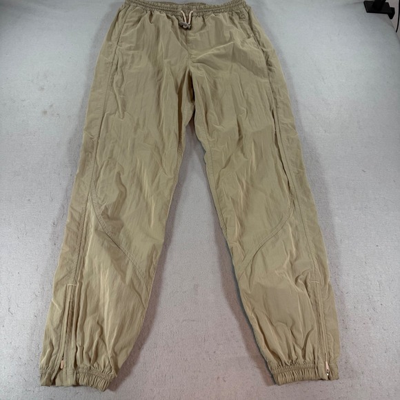 lululemon athletica Pants - Lululemon Lab Nylon Joggers Womens 6 Tan Khaki Toggle Waist Zip Ankle‎